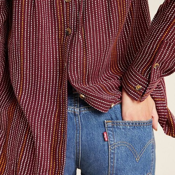 Anthropologie Isadora Button-Back Popover Tunic Top XXS - Picture 4 of 9